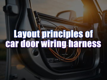 Layout principles of car door wiring harness