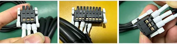 The wire is sized to fit the pin terminal correctly