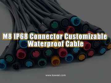 M8 IP68 Connector Customizable Waterproof Cable