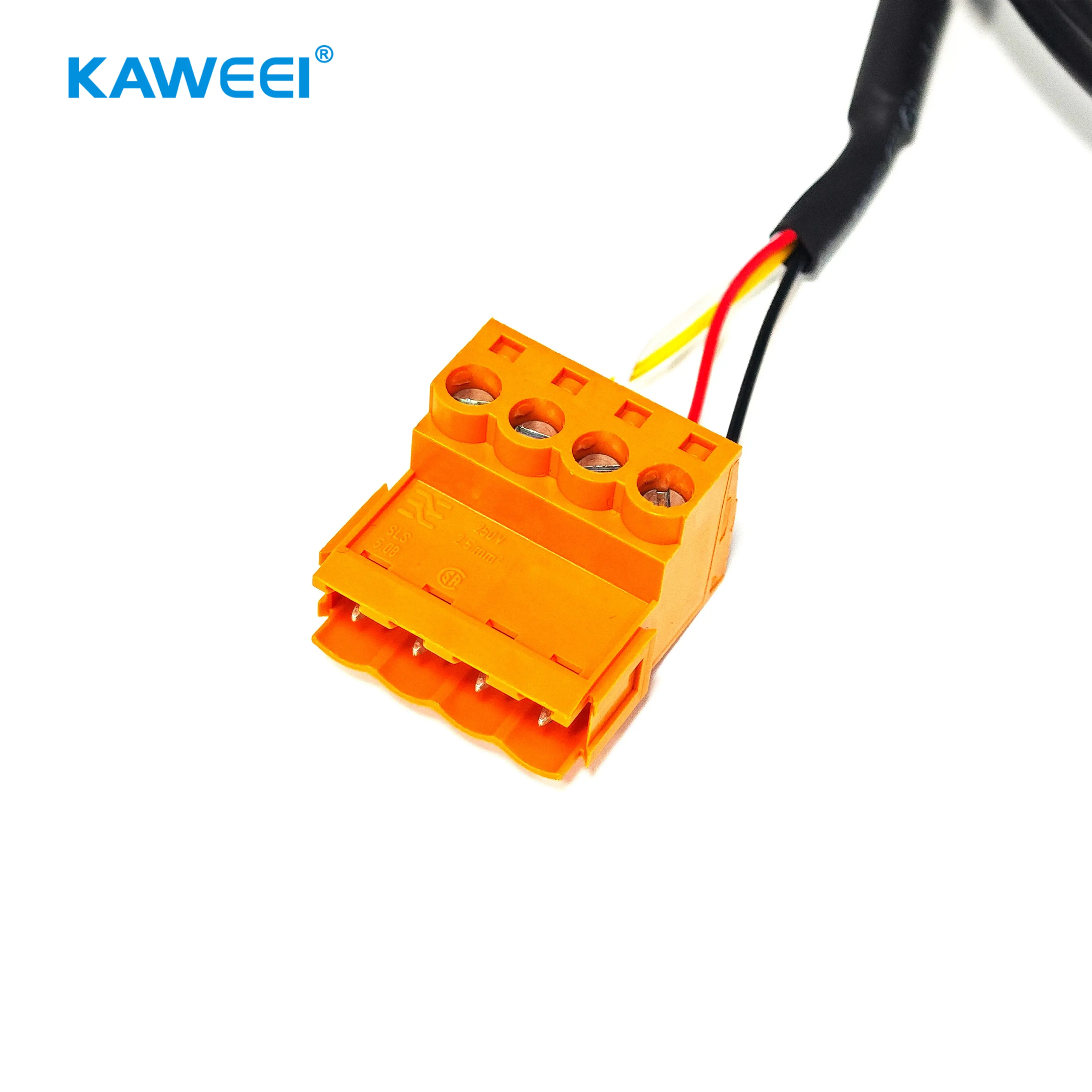 定制魏德米勒兼容 4Pin 3.50mm 接线端子屏蔽线束组件