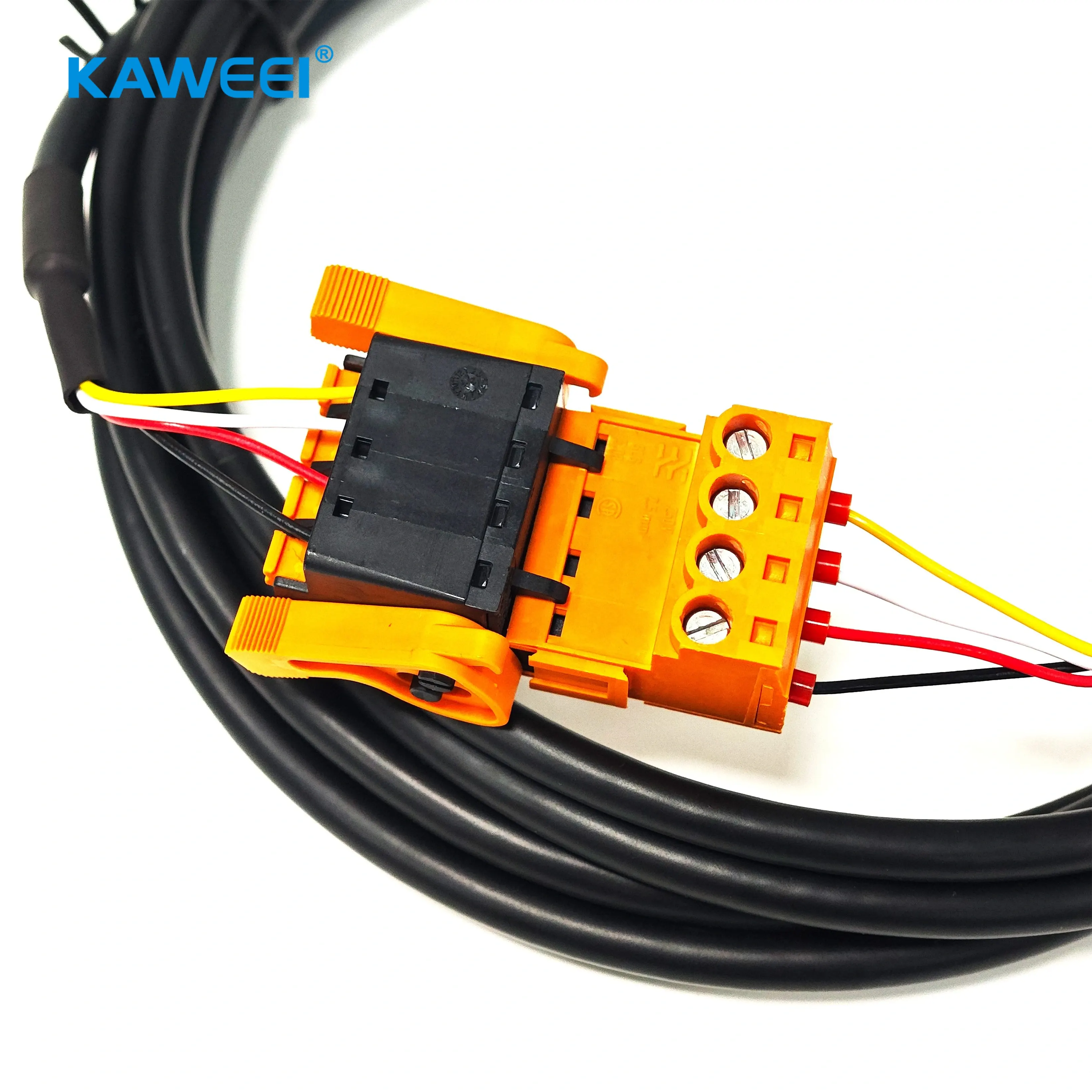 定制魏德米勒兼容 4Pin 3.50mm 接线端子屏蔽线束组件