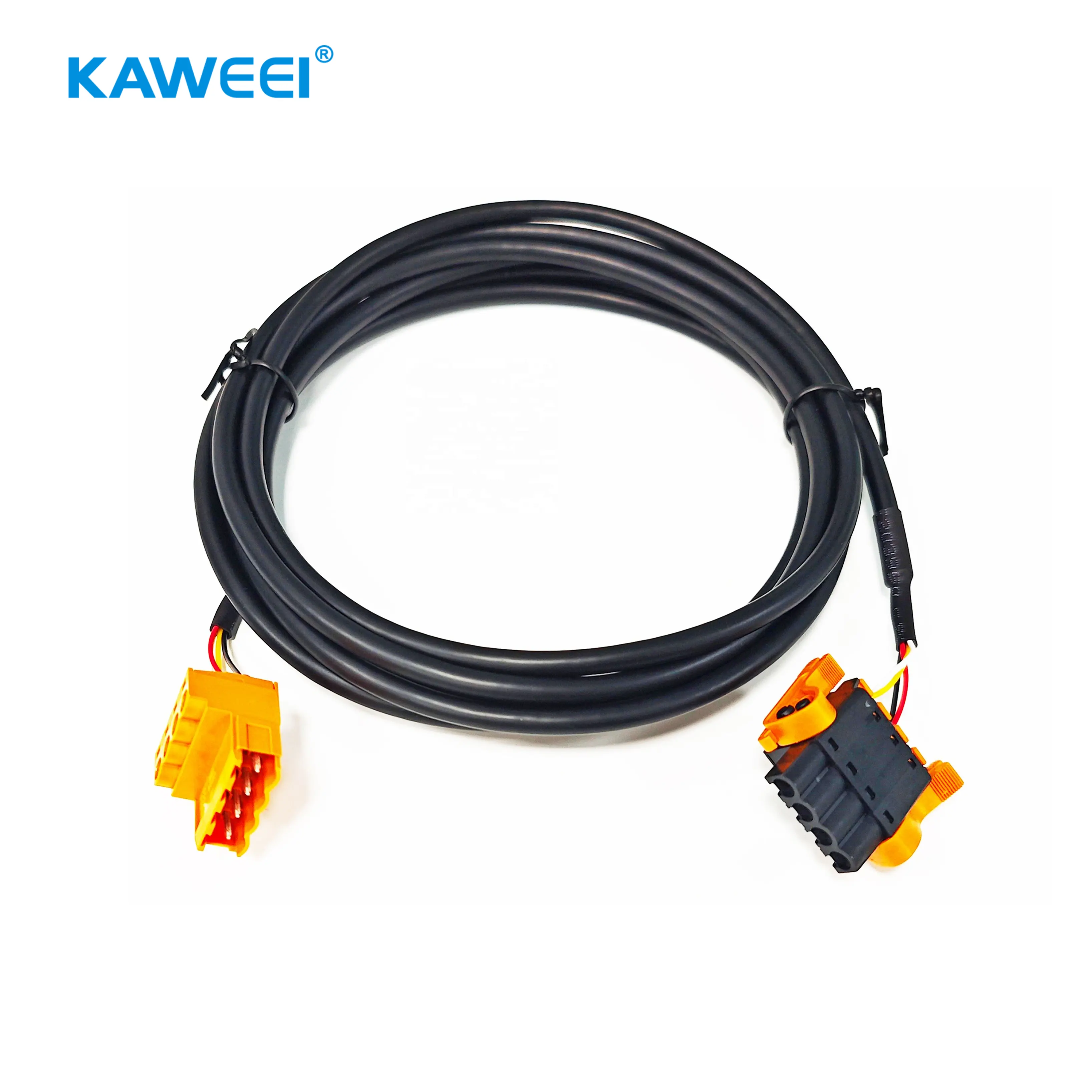 定制魏德米勒兼容 4Pin 3.50mm 接线端子屏蔽线束组件