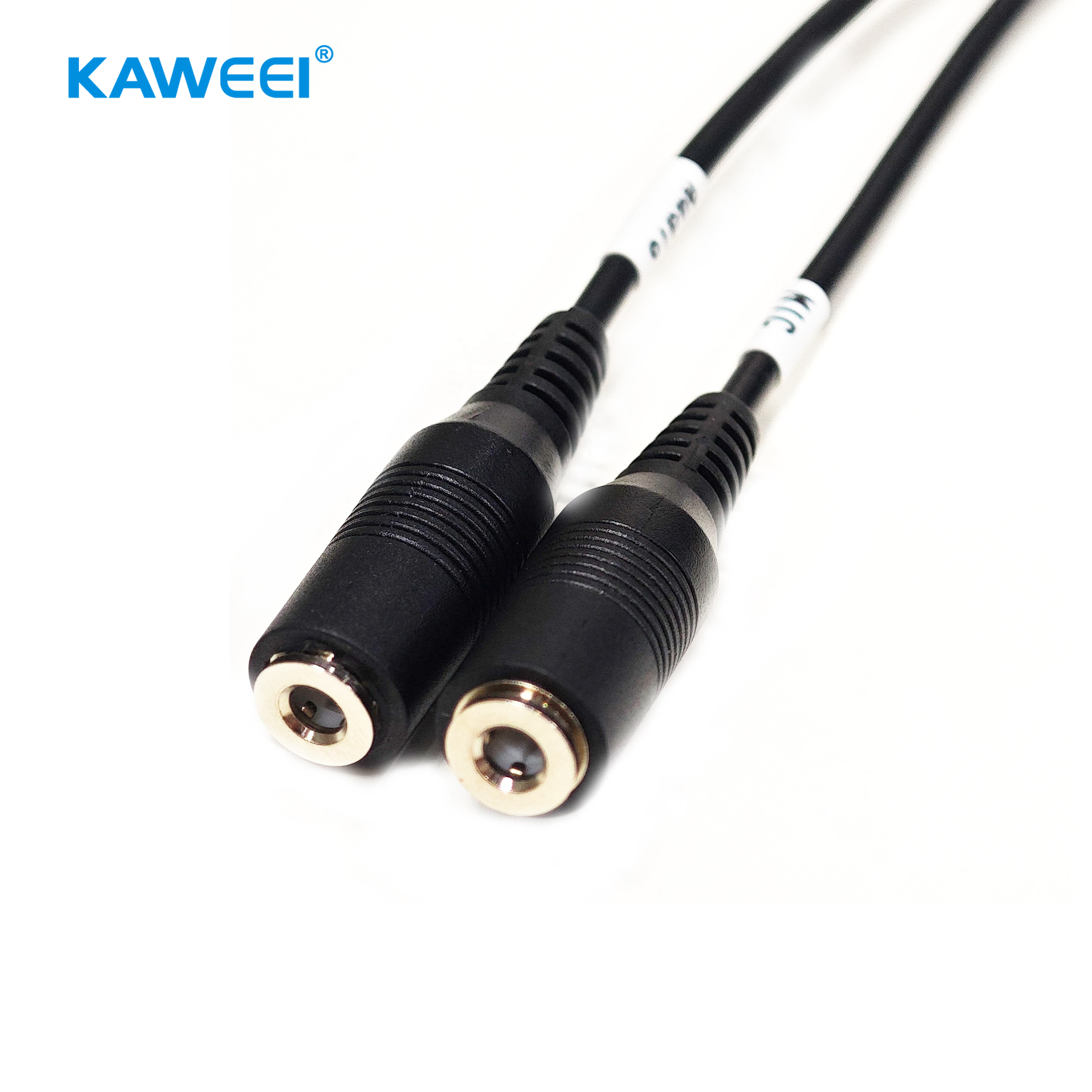 Custom 8-Core Audio Cable Assembly with Double Overmolded Connectors & PVC Jacket