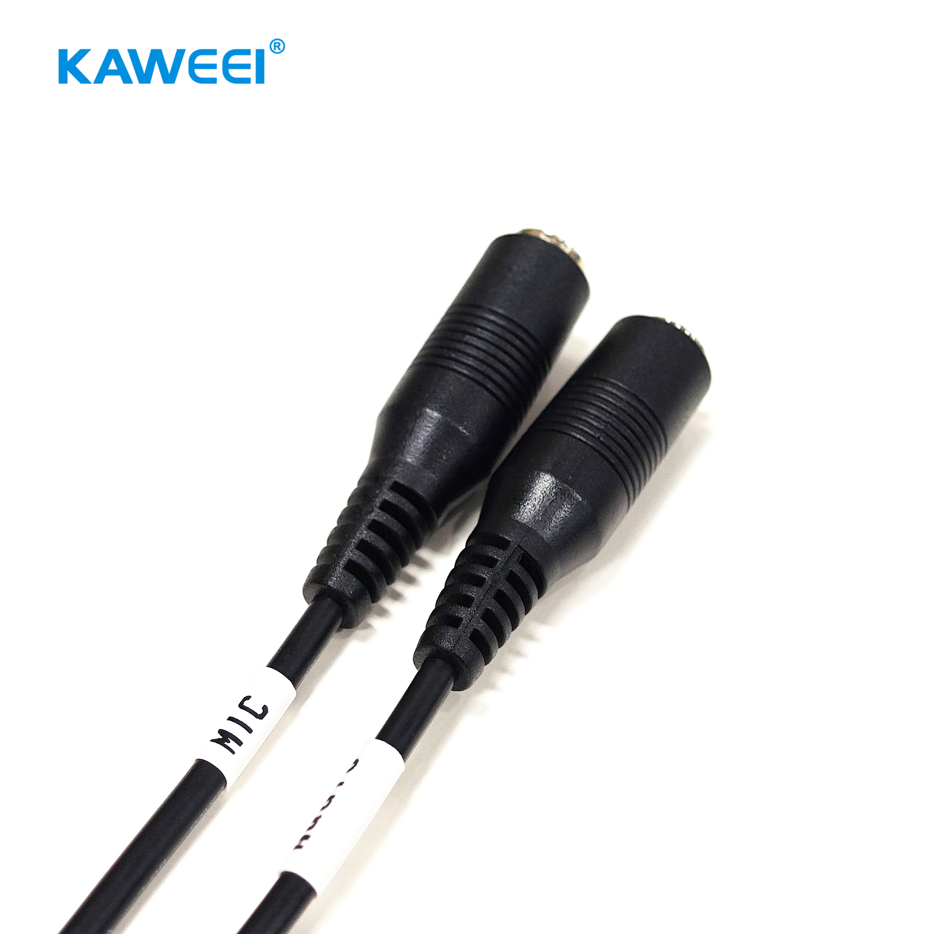 Custom 8-Core Audio Cable Assembly with Double Overmolded Connectors & PVC Jacket