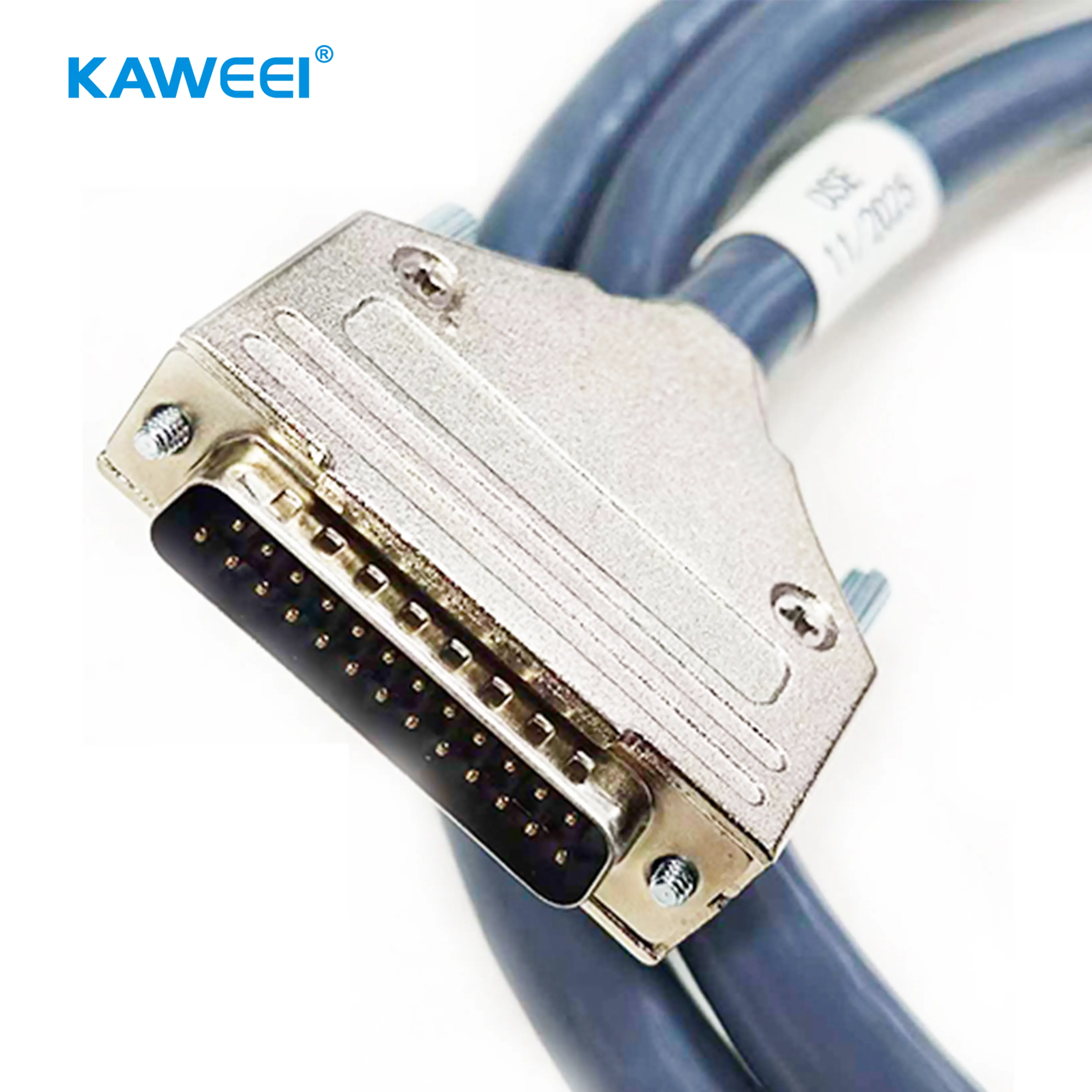 定制 DB25 公头转香蕉插头线束组件 | 电化学分析仪专用精密屏蔽线