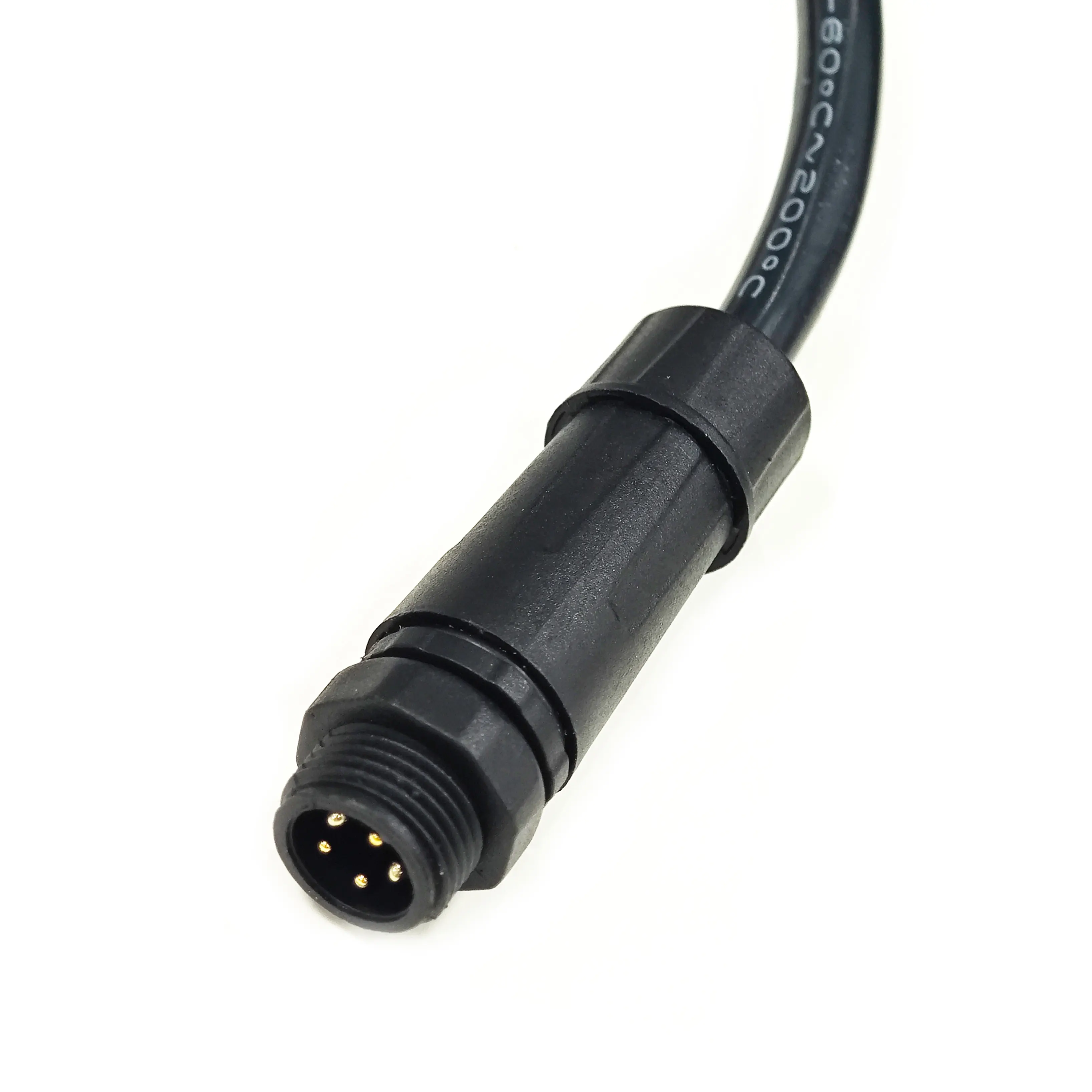 Kundenspezifische M12 5-Pol Wasserdichte Kabelkonfektion für Industrieautomation