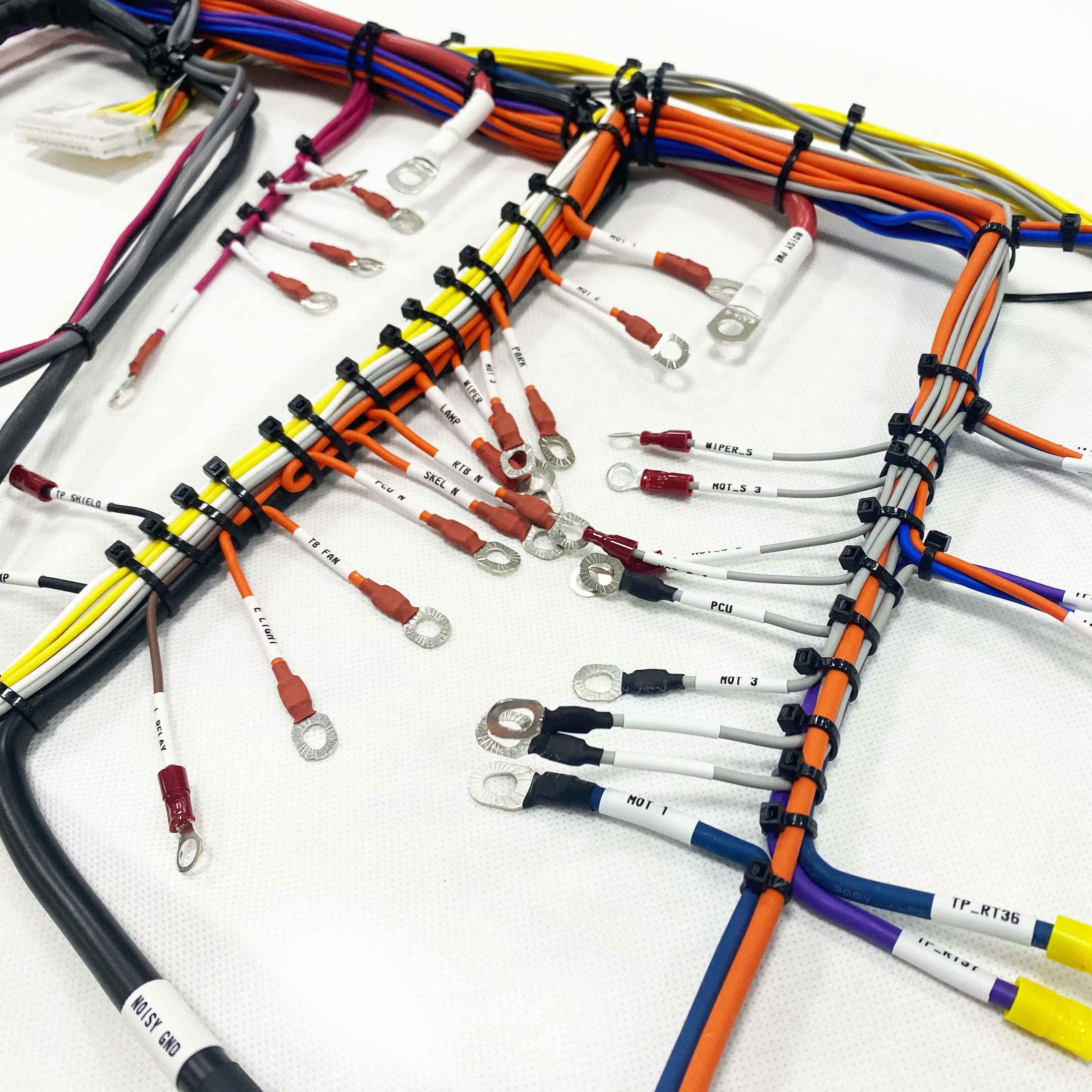 扫雪机专用集成多接口控制线束 | 航空插头与传感器连接